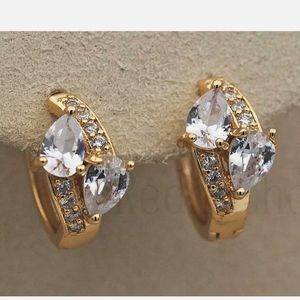 New 18kgf cz earrings